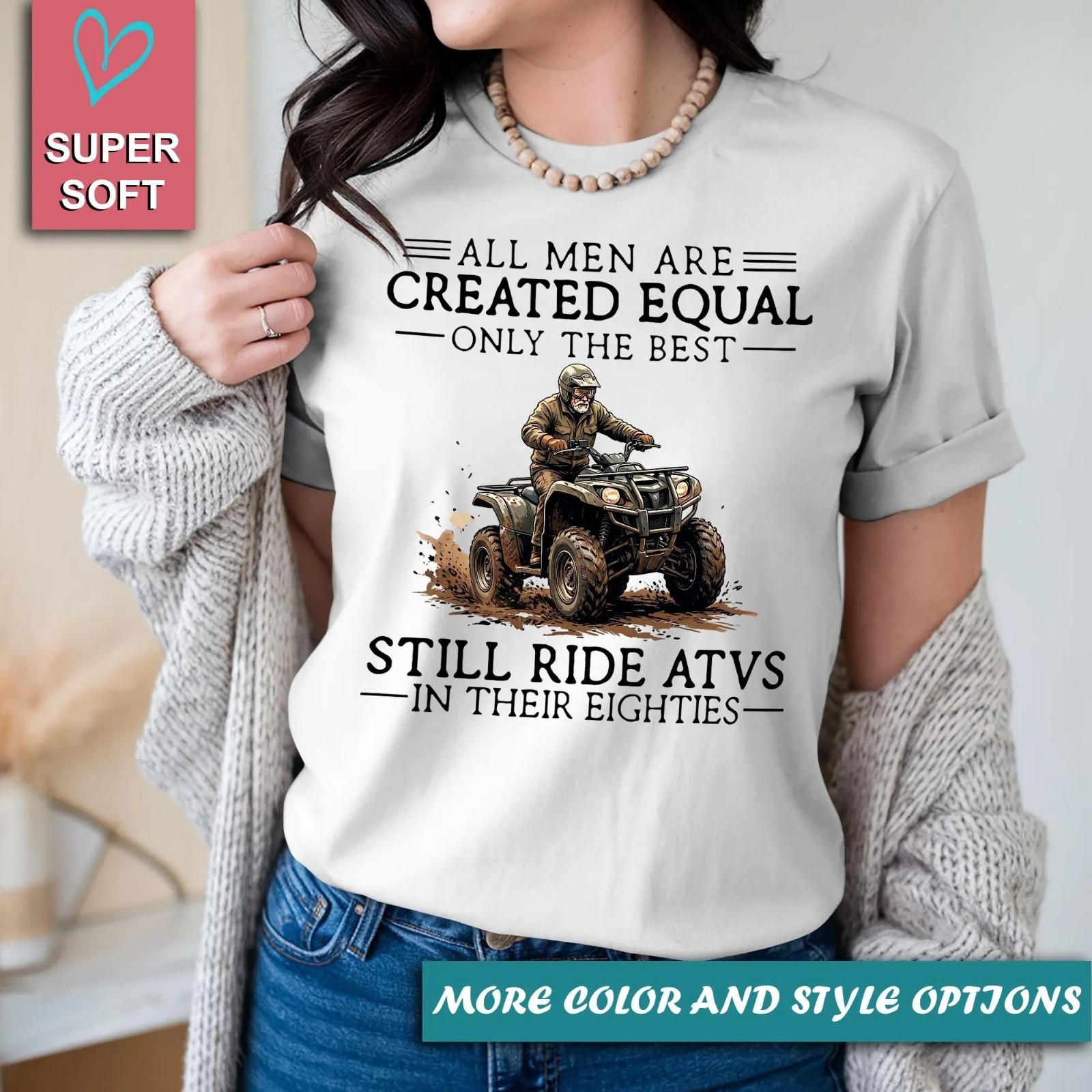 Funny ATV Grandpa Shirt, Rustic off Road Adventure Gift T-Shirt gallery