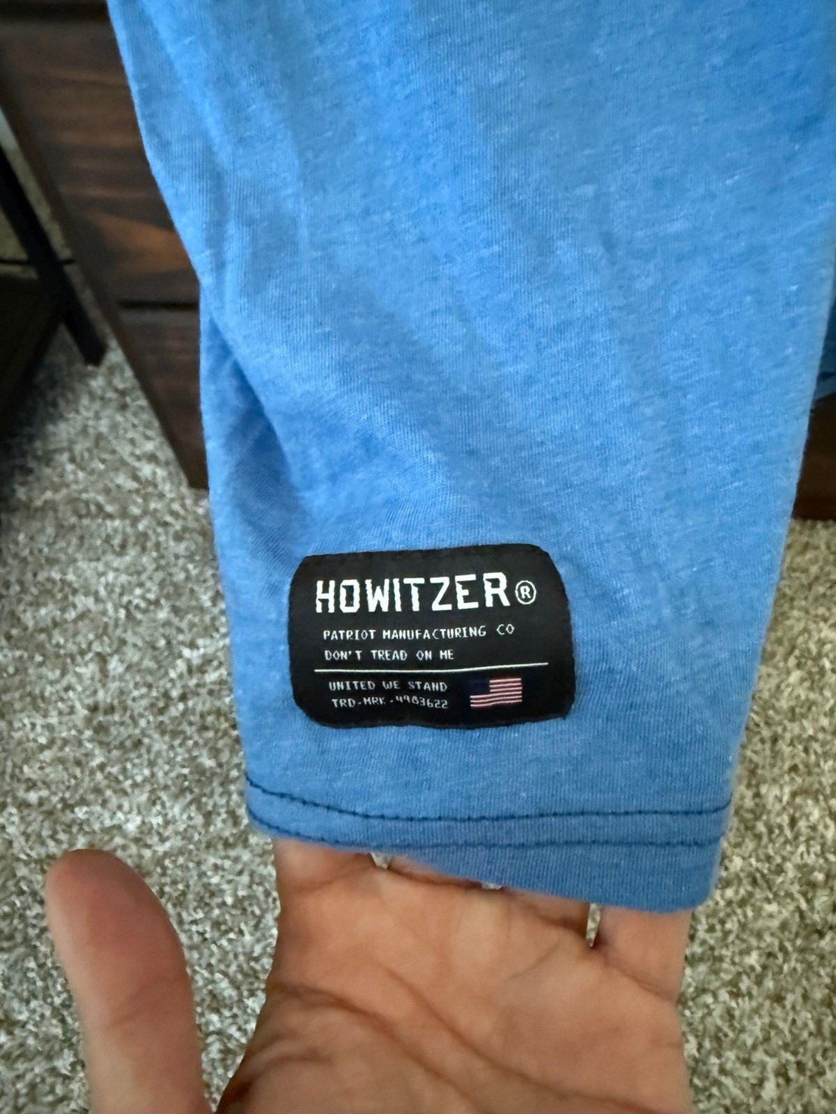 Howitzer Style Men's T-Shirt Stencil We The People Military Grunt MFG Large gallery
