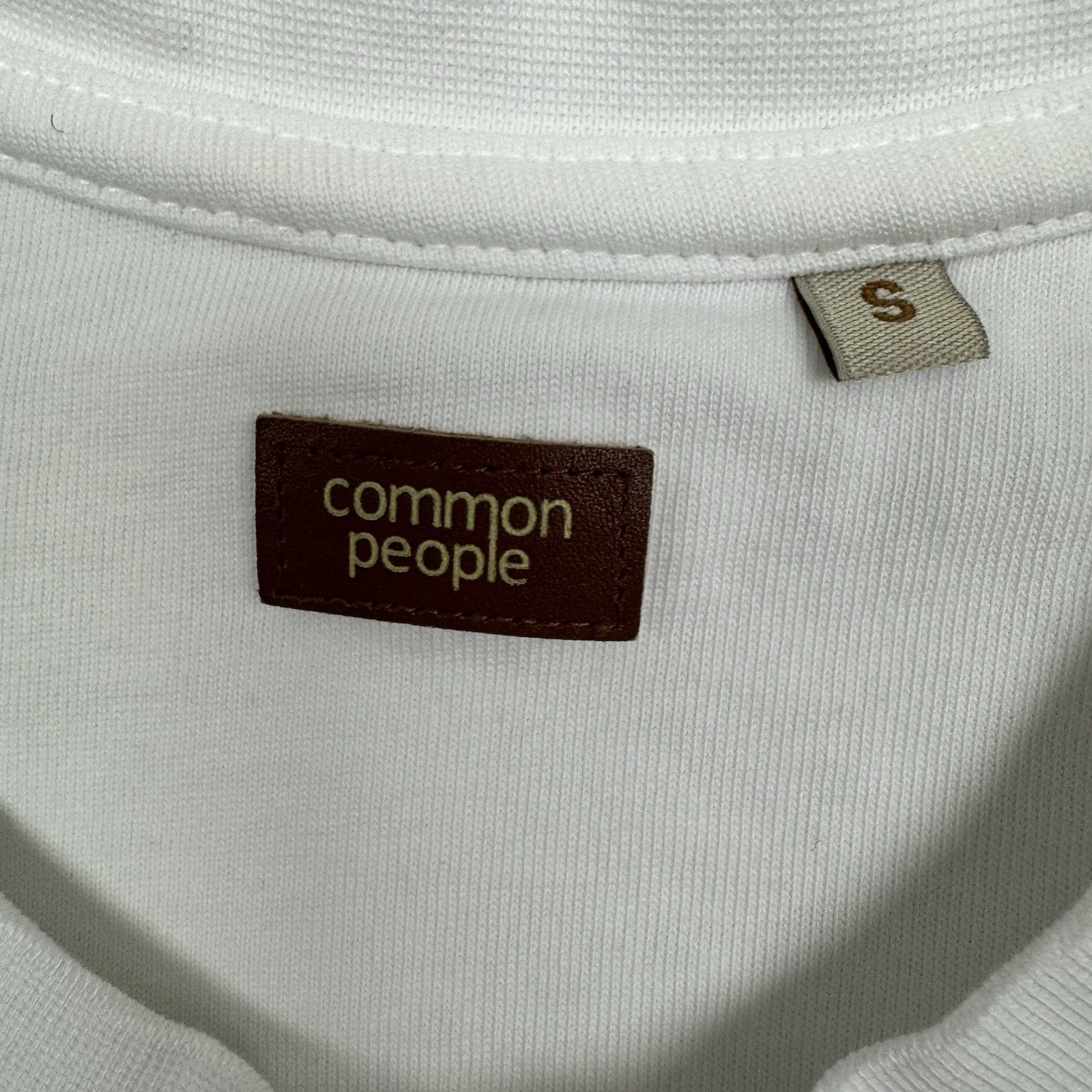 Common People Take a Hike Heavyweight Graphic Logo Tee Men’s S Crew Neck White gallery