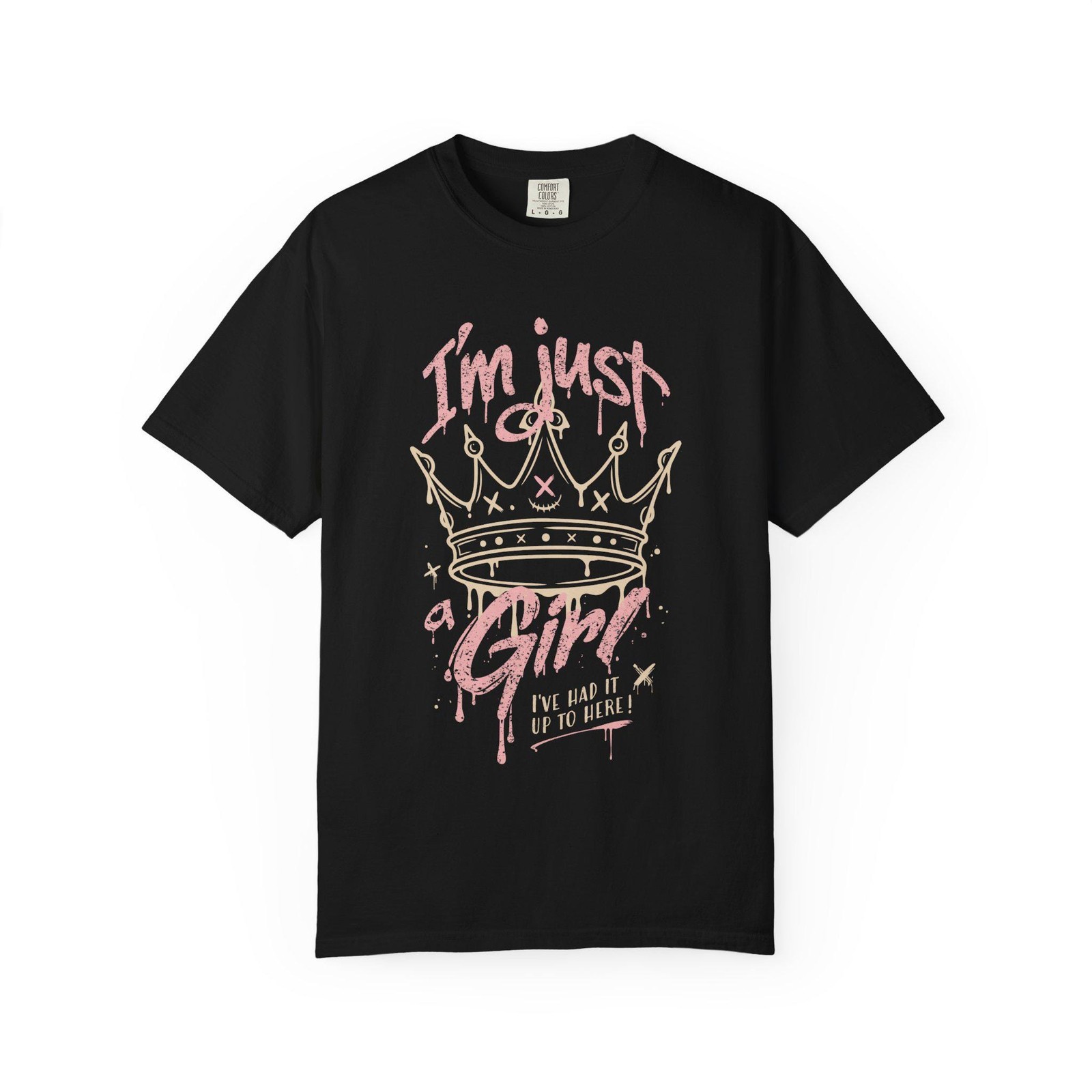 Im Just a Girl 90s Rock Graphic T-Shirt Vintage Distressed Band Tee gallery