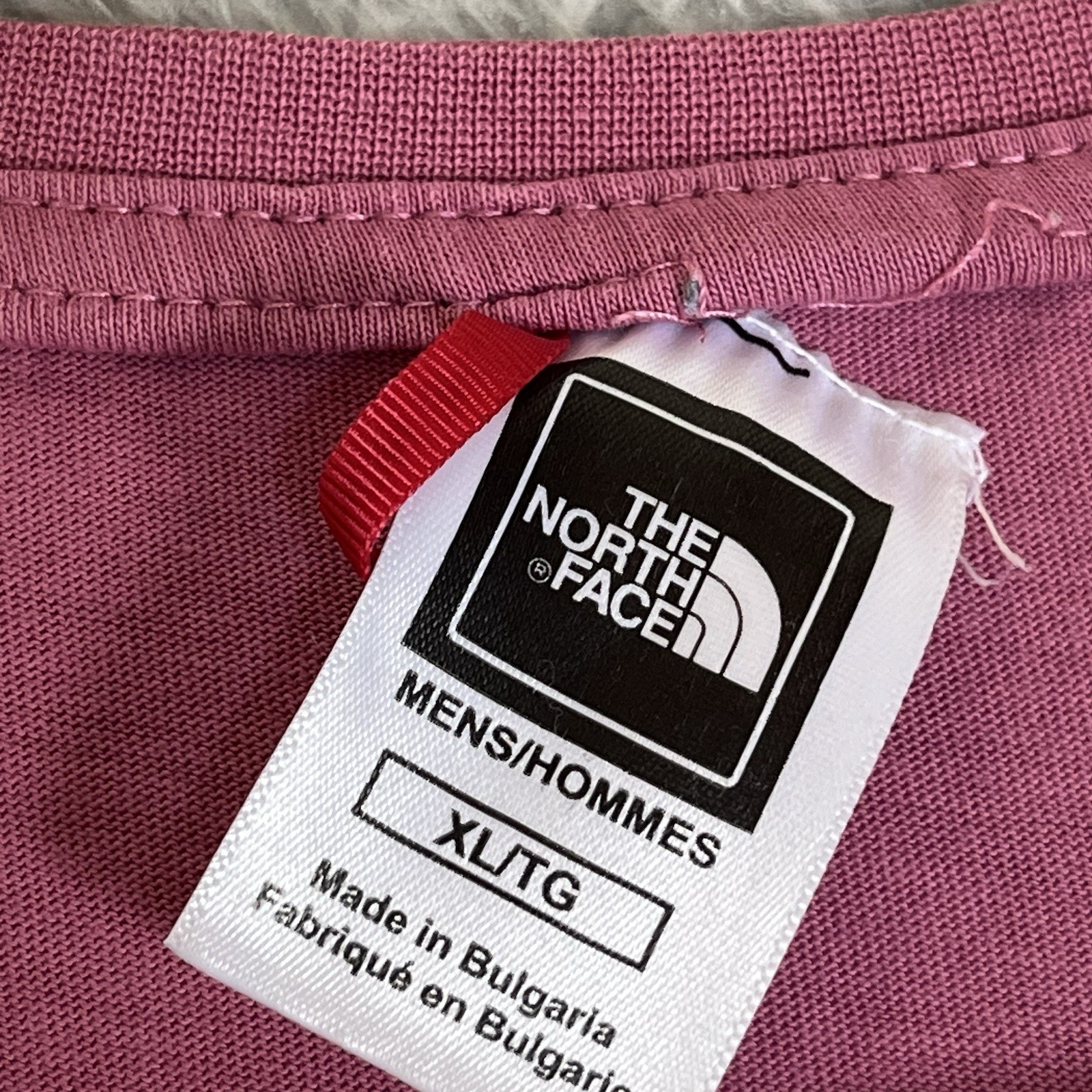 The North Face T Shirt Mens 2XL Pink Logo Short Sleeve Outdoors Hiking Walking gallery