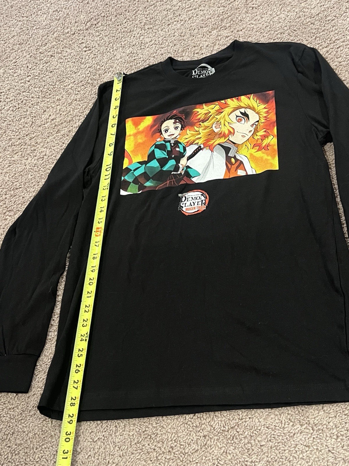 Demon Slayer Adult T-Shirt - The Movie Mugen Train Box Image Long Sleeve Med gallery