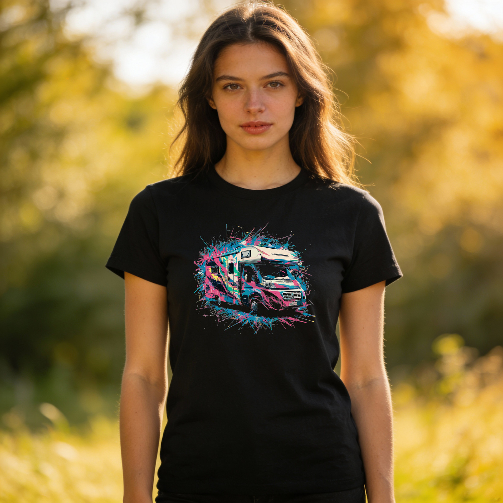 Graphic Motorhome Camper Unisex T-Shirt gallery