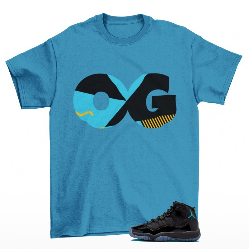 Sneaker OG Shirt Teal to Match Jordan 11 Retro Gamma CT8012-047