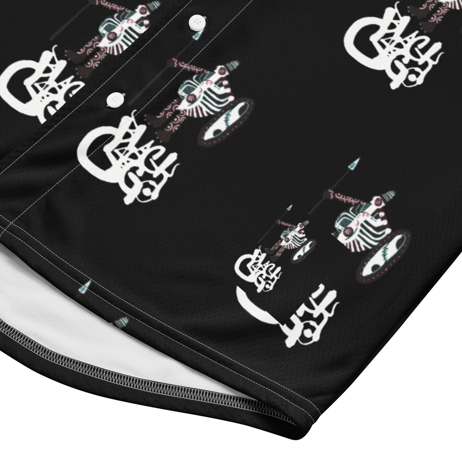 BlackCargo Mens Recycled Baseball Jersey Eco Friendly Streetwear Black S M L XL gallery