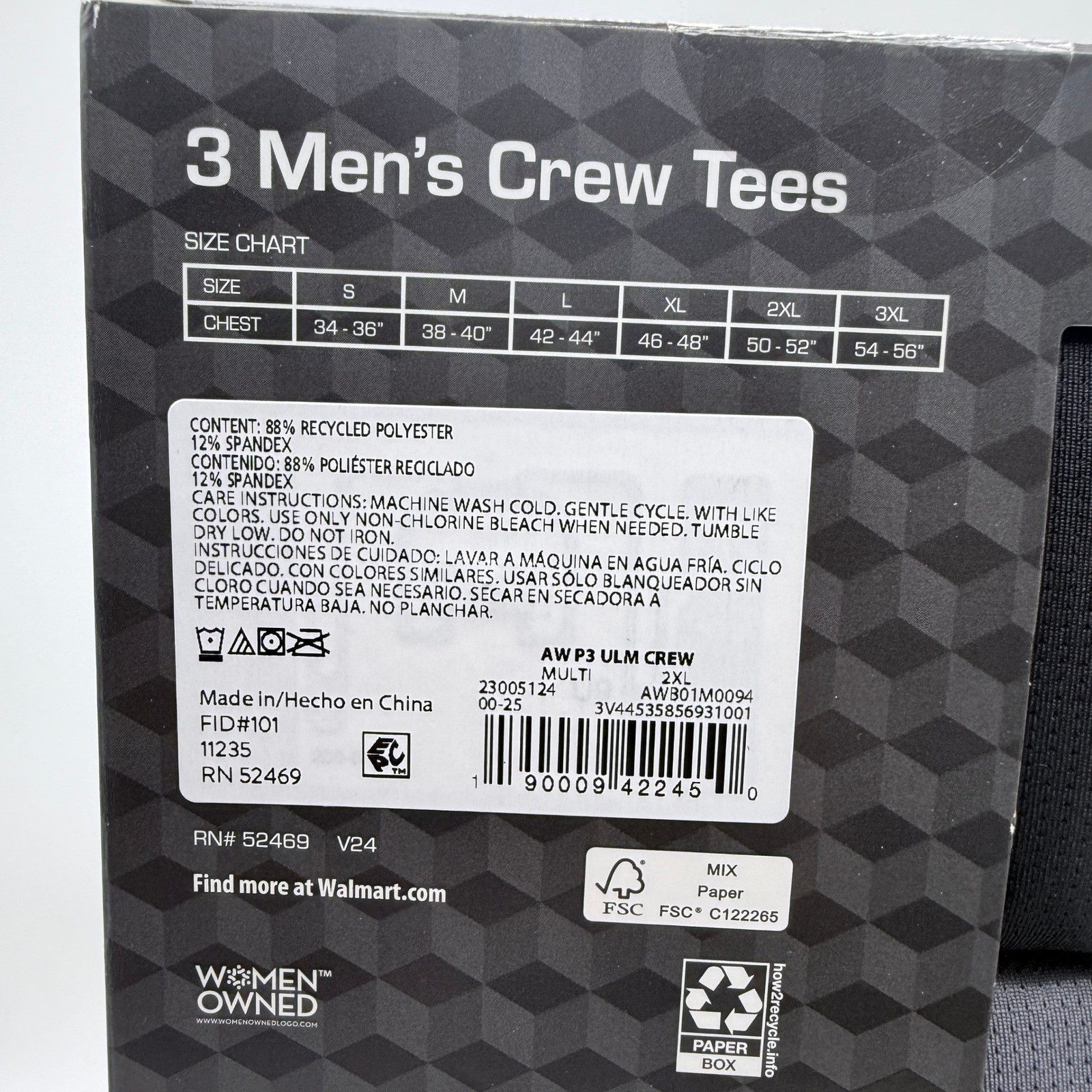Athletic Works Crew Tees Mens 2XL 3-Pack Ultra Lite Mesh Black Grey gallery
