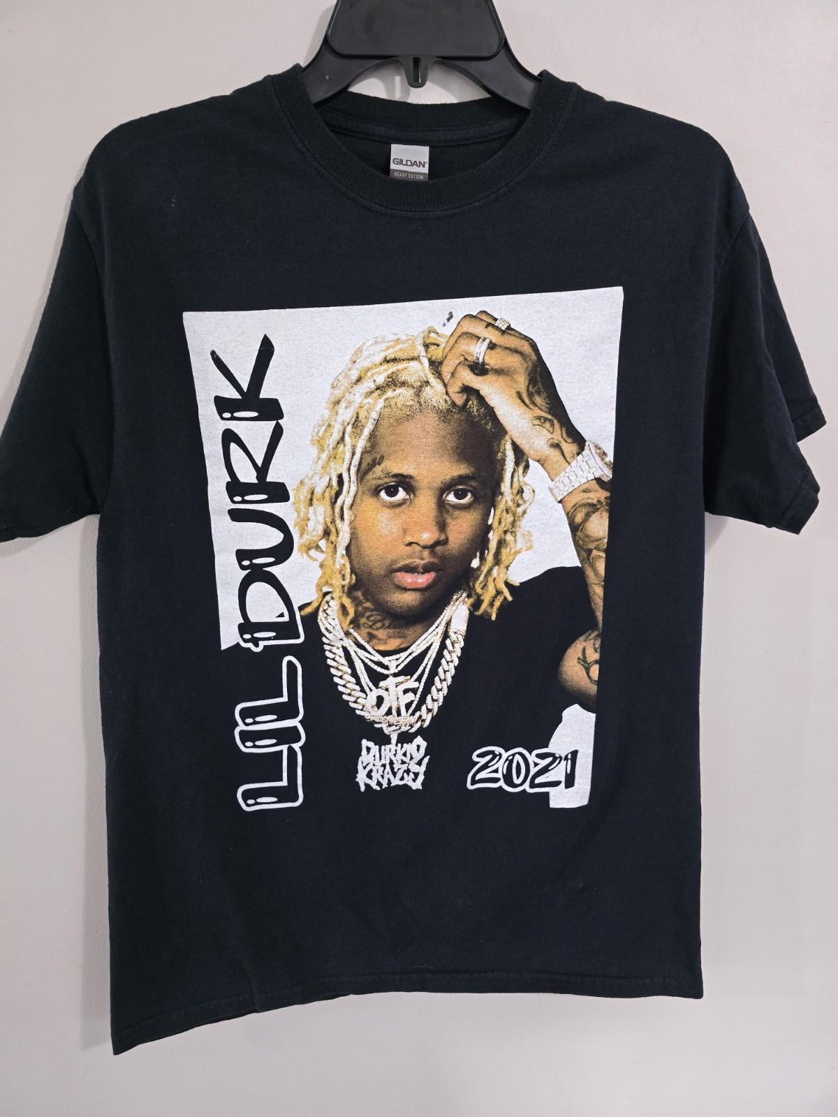 2021 Lil Durk Pooh Shiesty OTF Tour T-Shirt Double-sided Big Graphic Sz M gallery