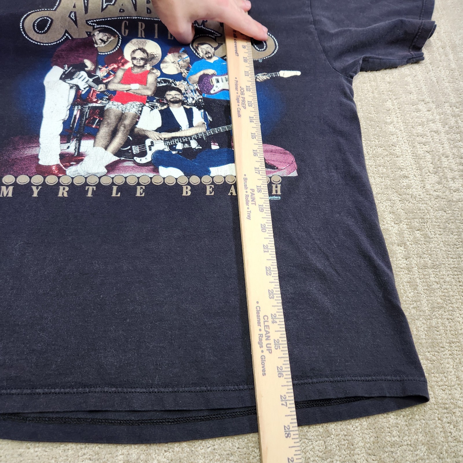 Vintage 90s Alabama Band Tee Shirt Adult Large Myrtle Beach Grill Black Tultex gallery