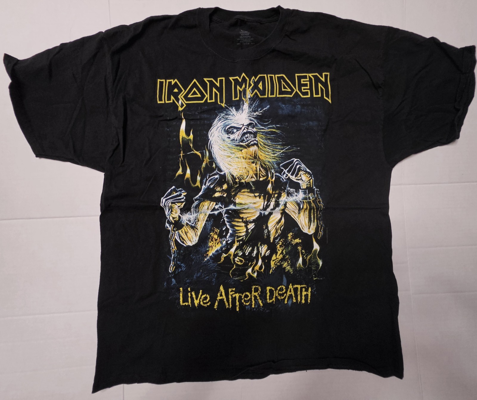 Iron Maiden Eddie Live After Death Album Cover T-shirt 2XL Hanes Comfortsoft gallery