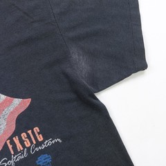 Rare VTG SSI Harley Davidson FXSTC Softail Custom 1990 Chopper Flag T Shirt 90s