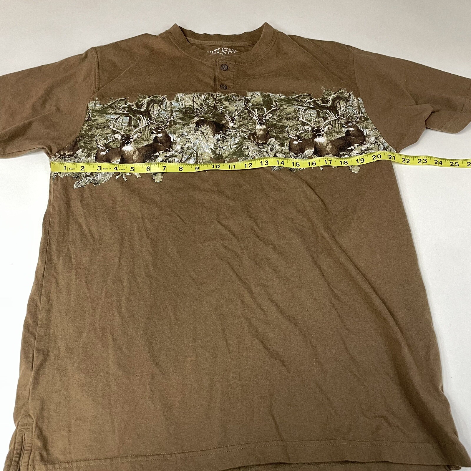 Vintage Bluff Creek Outfitters Men’s Graphic Tshirt Medium Casual Formal Deer gallery
