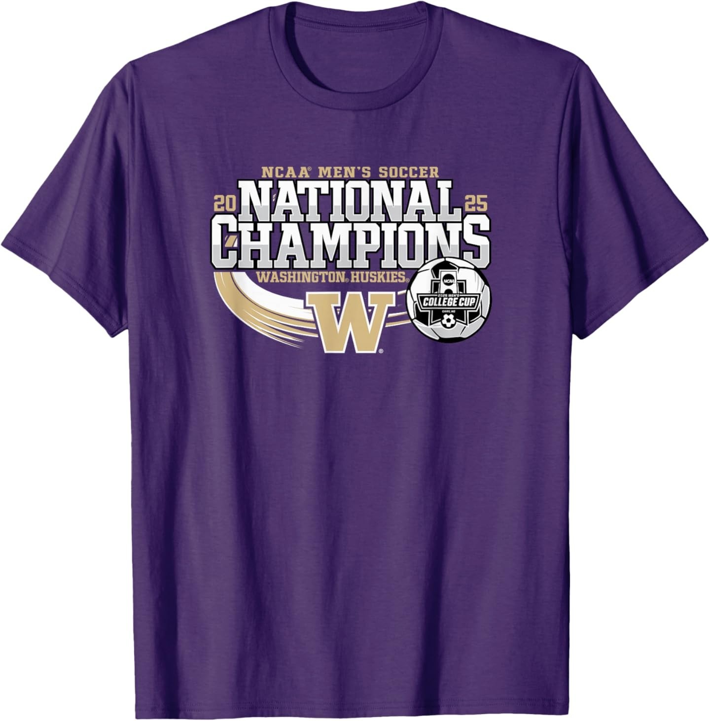 Washington Huskies National Champs 2025 Men’s Soccer T-Shirt