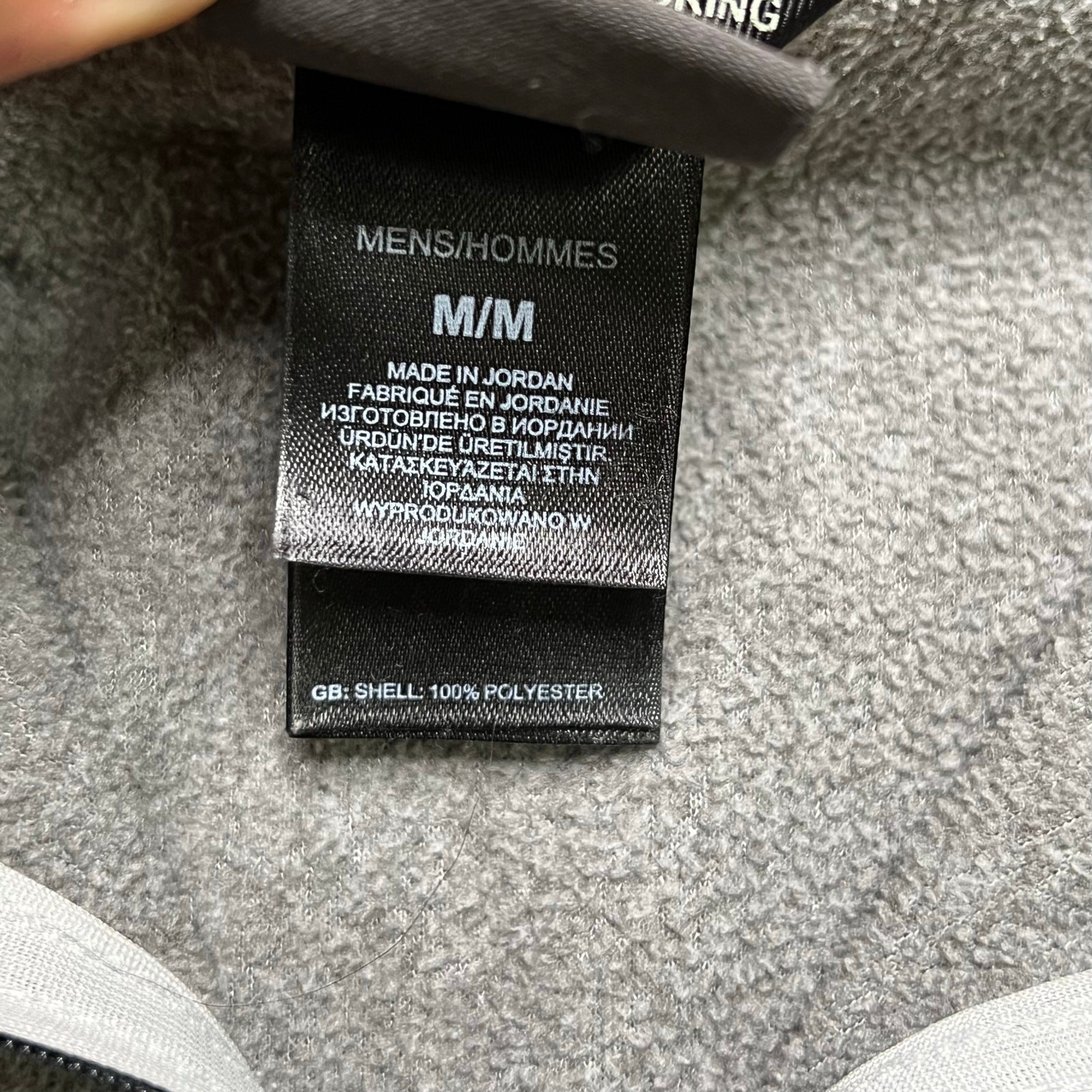 The North Face gray 1/4 zip lightweight pullover fleece jacket Men Sz M gallery