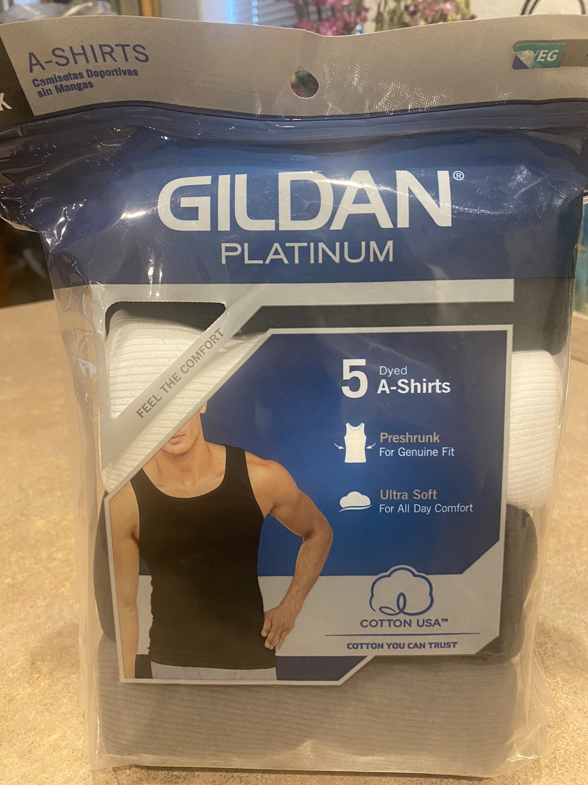 Gildan 5 Pack Men’s A Shirts Tank Top XL Black White + NWT Sleeveless Undershirt