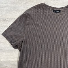 Express Shirt Men’s Brown Geometric Print Stretch Cotton Spandex XL Tee