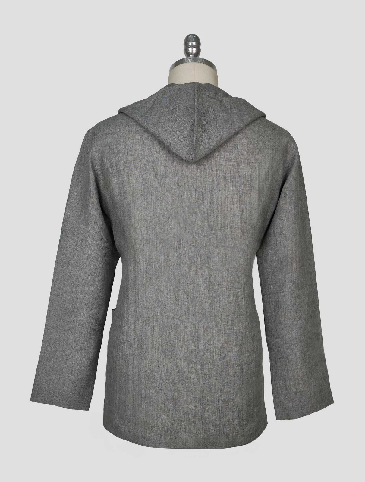 NEW KITON GRAY LINEN OVERSHIRT LUCA EU 56 - US 46 - 2XL KME61 gallery
