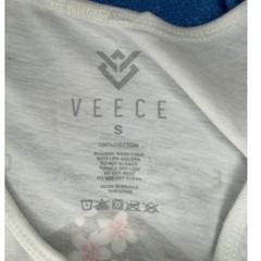 Veece Mens Graphic Tank Top Bundle Set of 3 Blue White Small Floral Surf Beach
