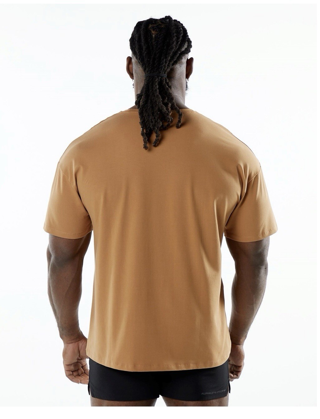 Alphalete Men’s Emblem Drop Shoulder Tee - Rust , Size Medium gallery