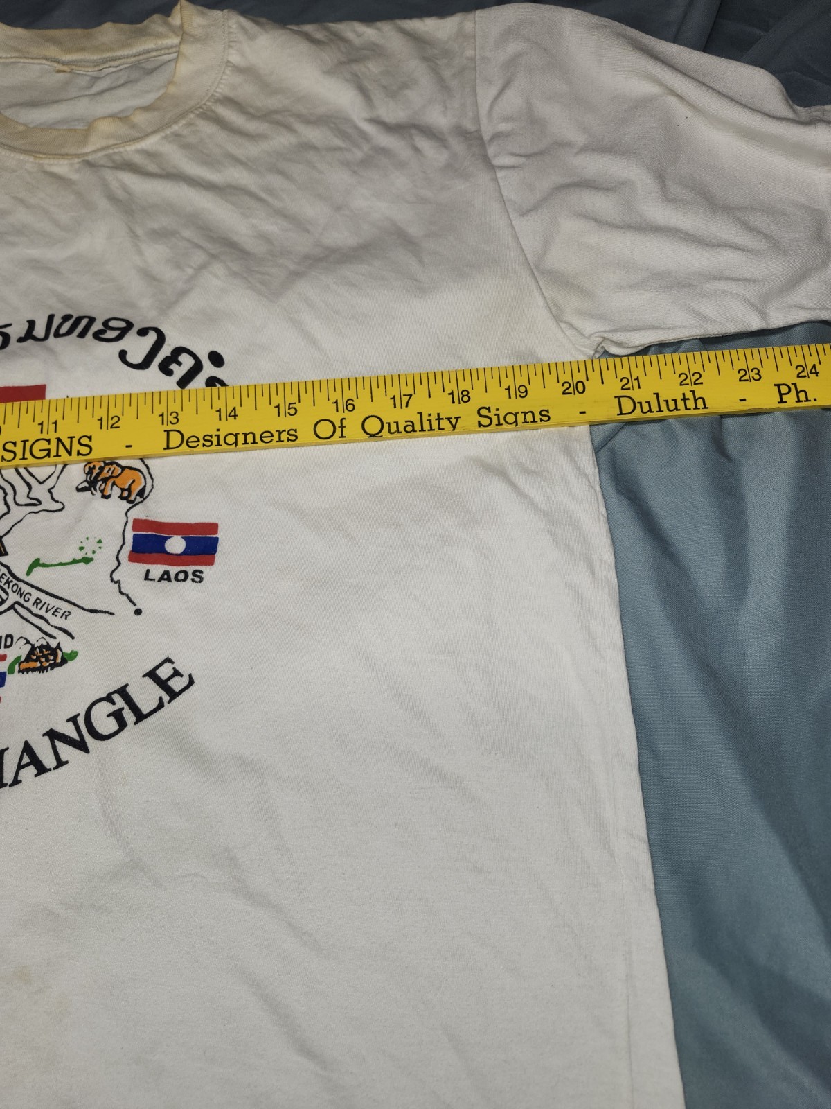 Vintage Golden Triangle T Shirt China Thailand Drug Trade Trafficking Size XL gallery