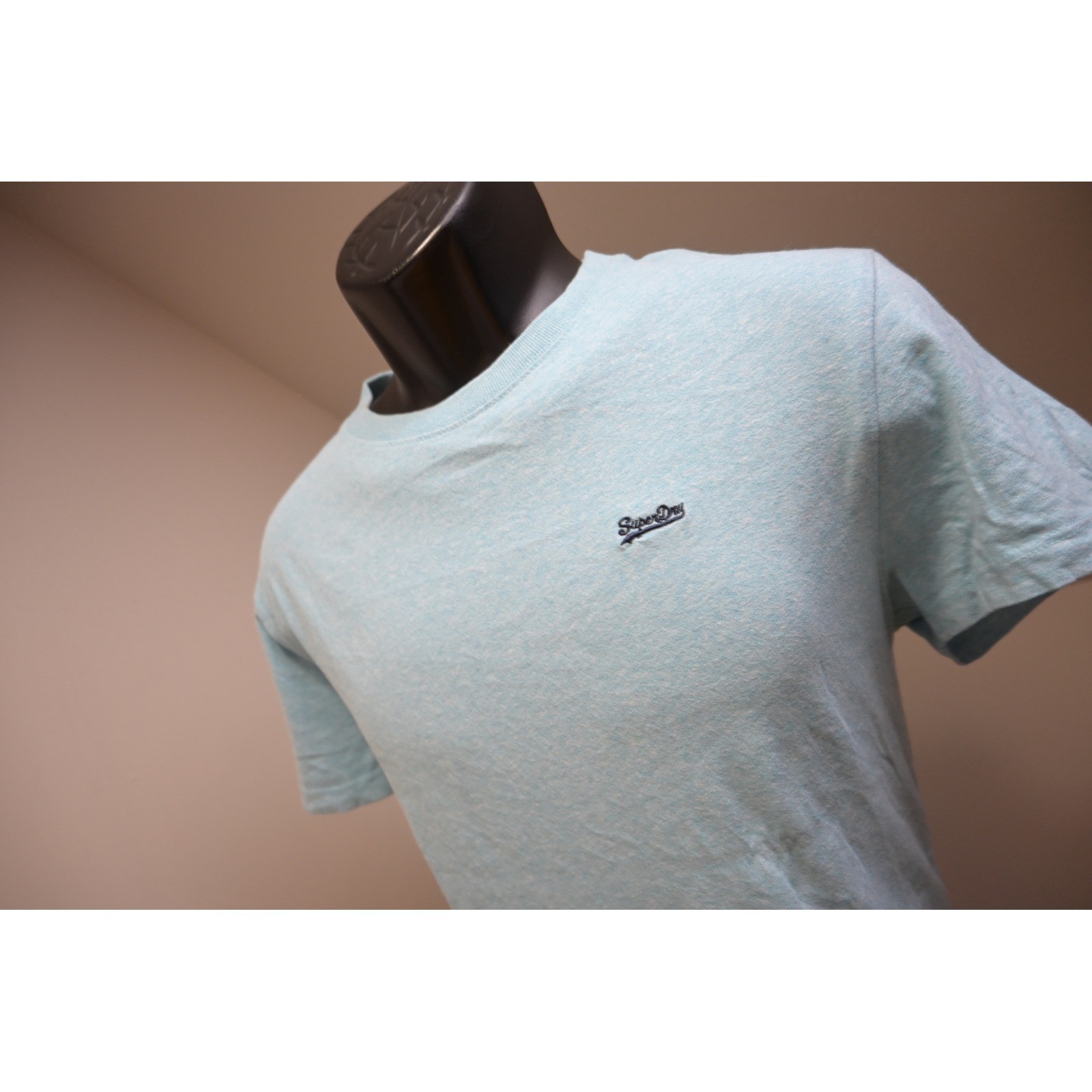 Superdry T-Shirt Mens Size Medium Blue Excellent Organic Cotton Heathered Tee gallery