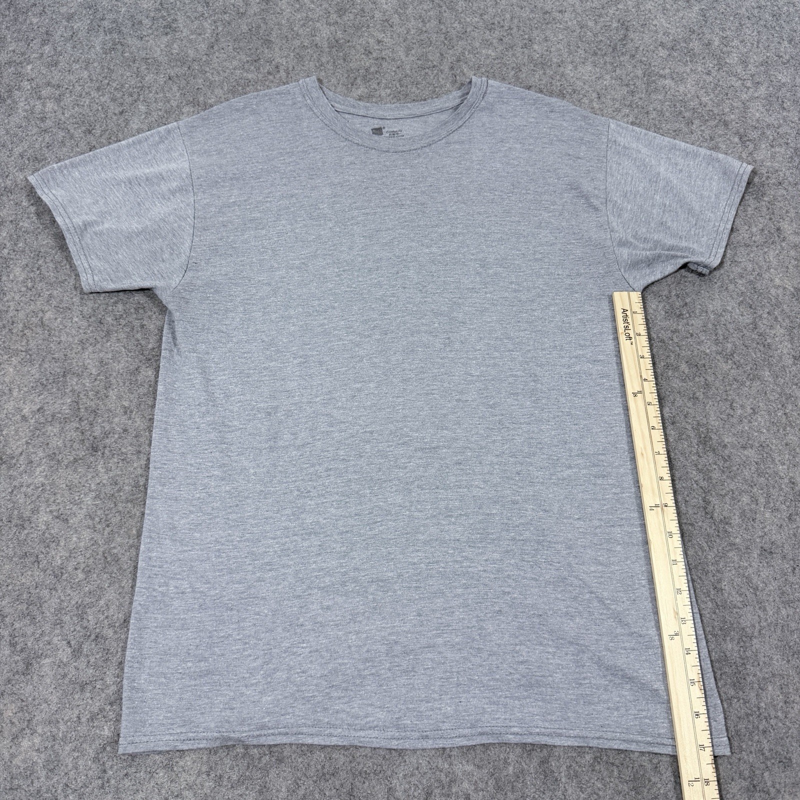 Hanes Comfort Fit Tagless Short Sleeve Casual T-Shirt Fit Men's Size Medium Gray gallery