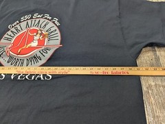 “HEART ATTACK GRILL Taste Worth Dying For” LAS VEGAS Black 5XL Tee Shirt Black.
