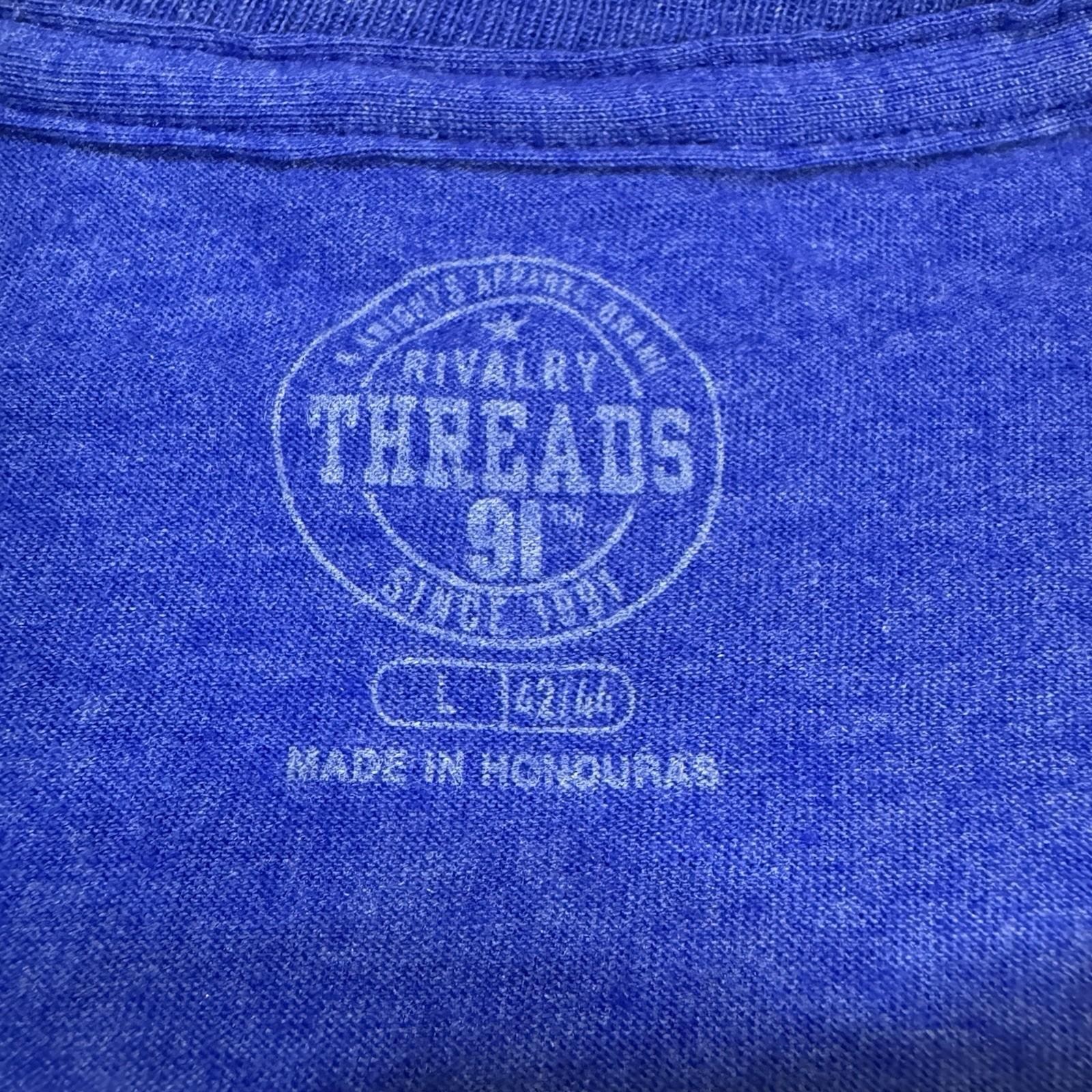Duke Mens Blue Devils T-Shirt LARGE Short Sleeve Crew Neck Rivalry Threads NWT
