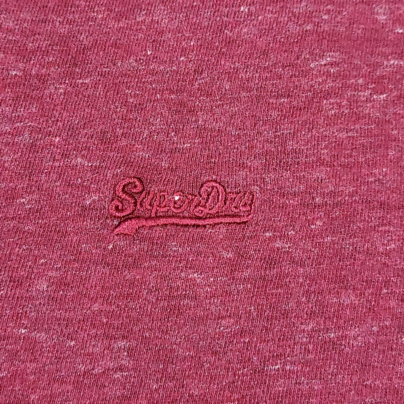 Superdry Shirt Mens Medium Red Heather Logo Tee Athletics Cotton Crewneck Soft gallery