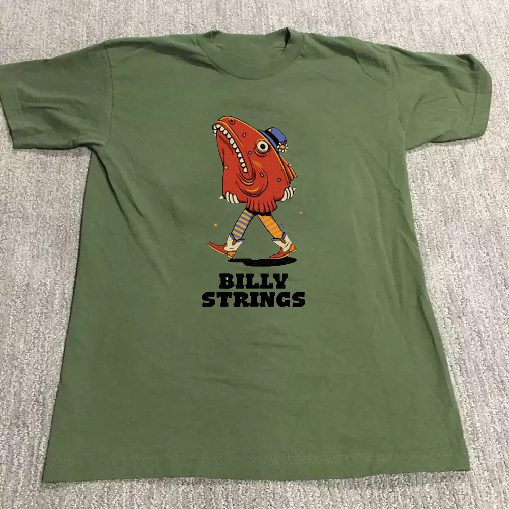 Billy Strings Spring Tour 2025 Walking Fish Head T Shirt Green S-5XL HH309 gallery