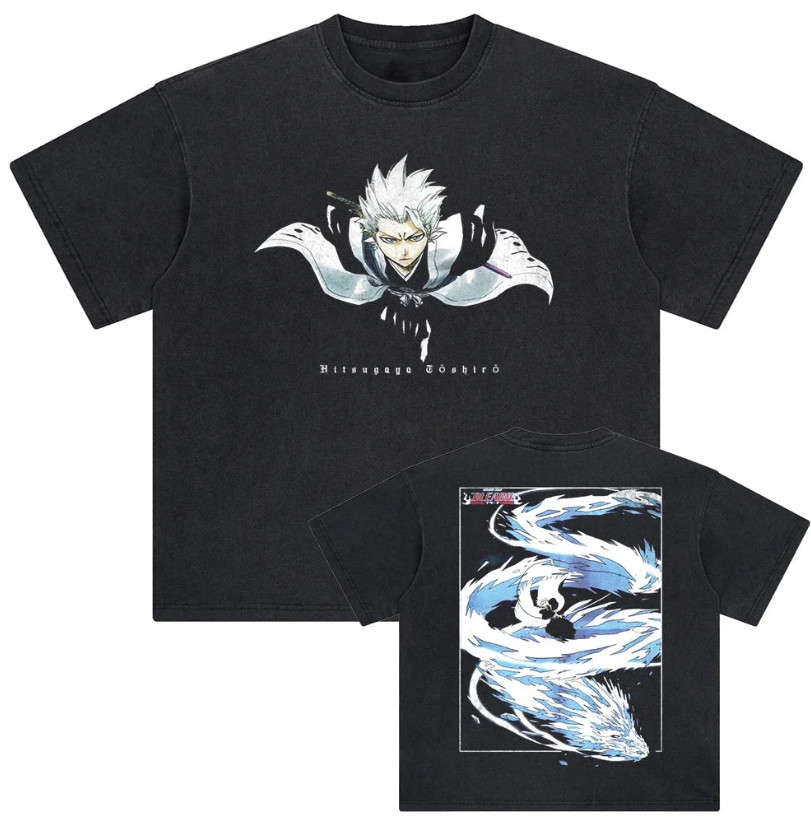 Hitsugaya Toshiro Bleach Ice Dragon Graphic T-Shirt Many Colors gallery
