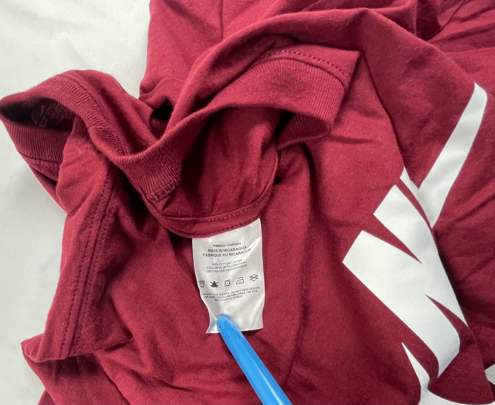 Nike Sportswear Men's Logo T-Shirt Crimson/White DR0812 677 X LARGE gallery