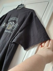 Harley Davidson Biker To The Bone Men’s Black T-Shirt Size 4XTall MASSACHUSETTS.