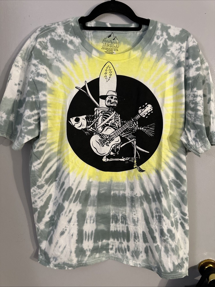 Teton Gravity Research Grateful Dead Mr. Skully Jams Tee Size XL Tie Dyed