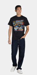 Van Halen Men’s & Big Men’s Racing Graphic Band Tee with Short Sleeves, Size 2XL
