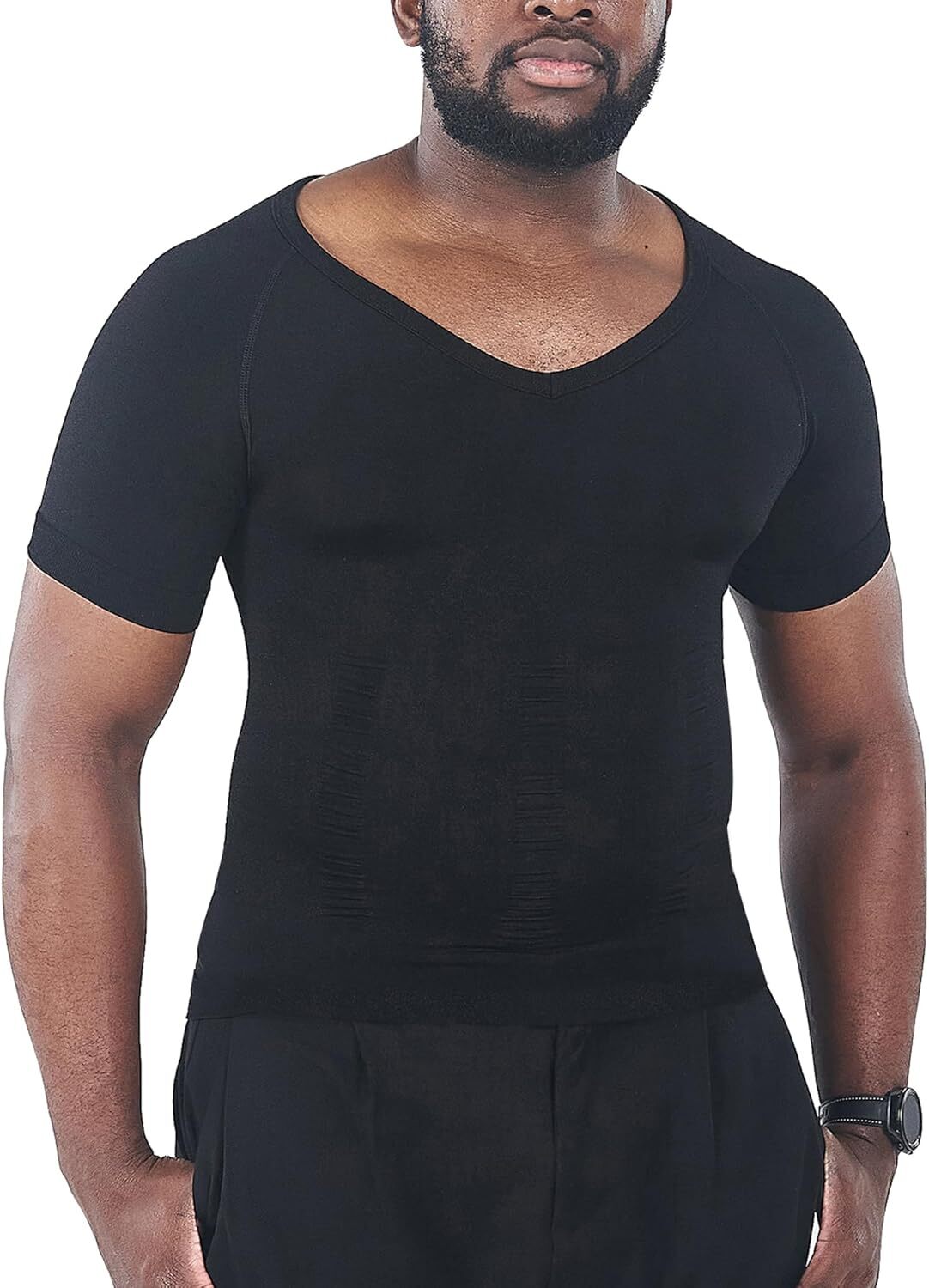 Men Slimming Body Compression Vest T-Shirt Firm Tummy Control Body Shaper Tops gallery