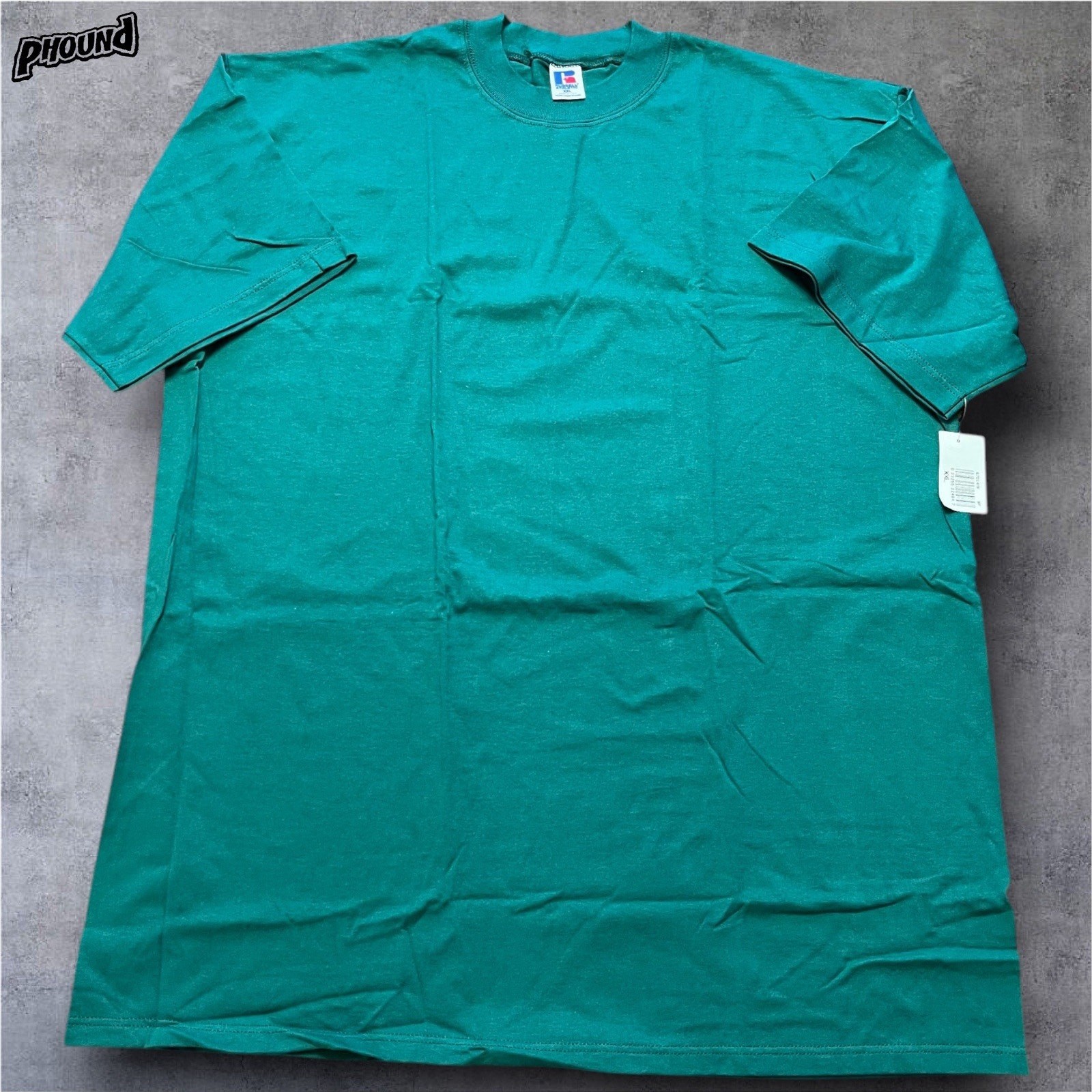 Russell Athletic Tshirt XXL Green USA VTG 90s 100% Cotton 5