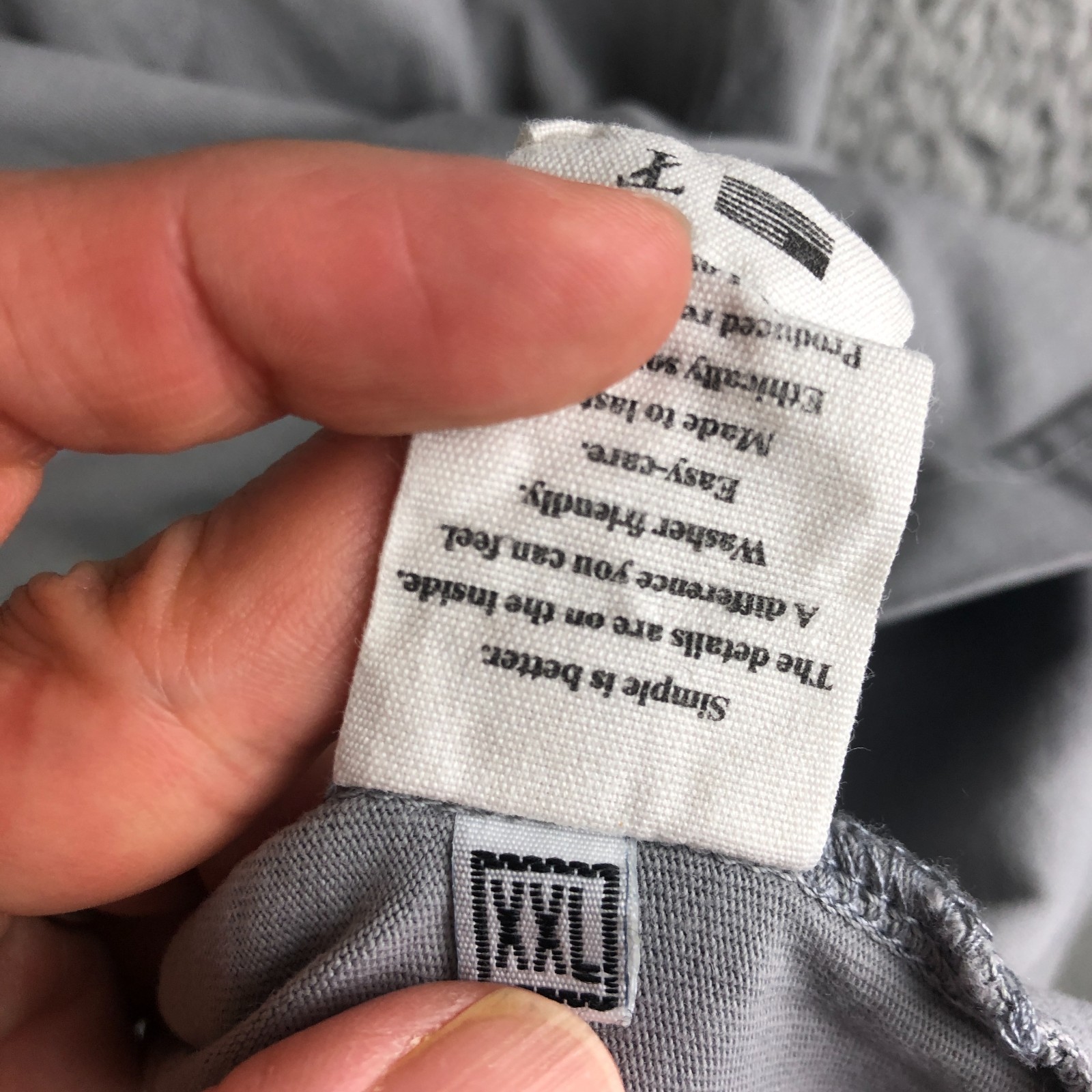 Tomorrows Laundry Essential Tee Men 2XL Gray Classic Fit T-Shirt Soft Easy Care gallery