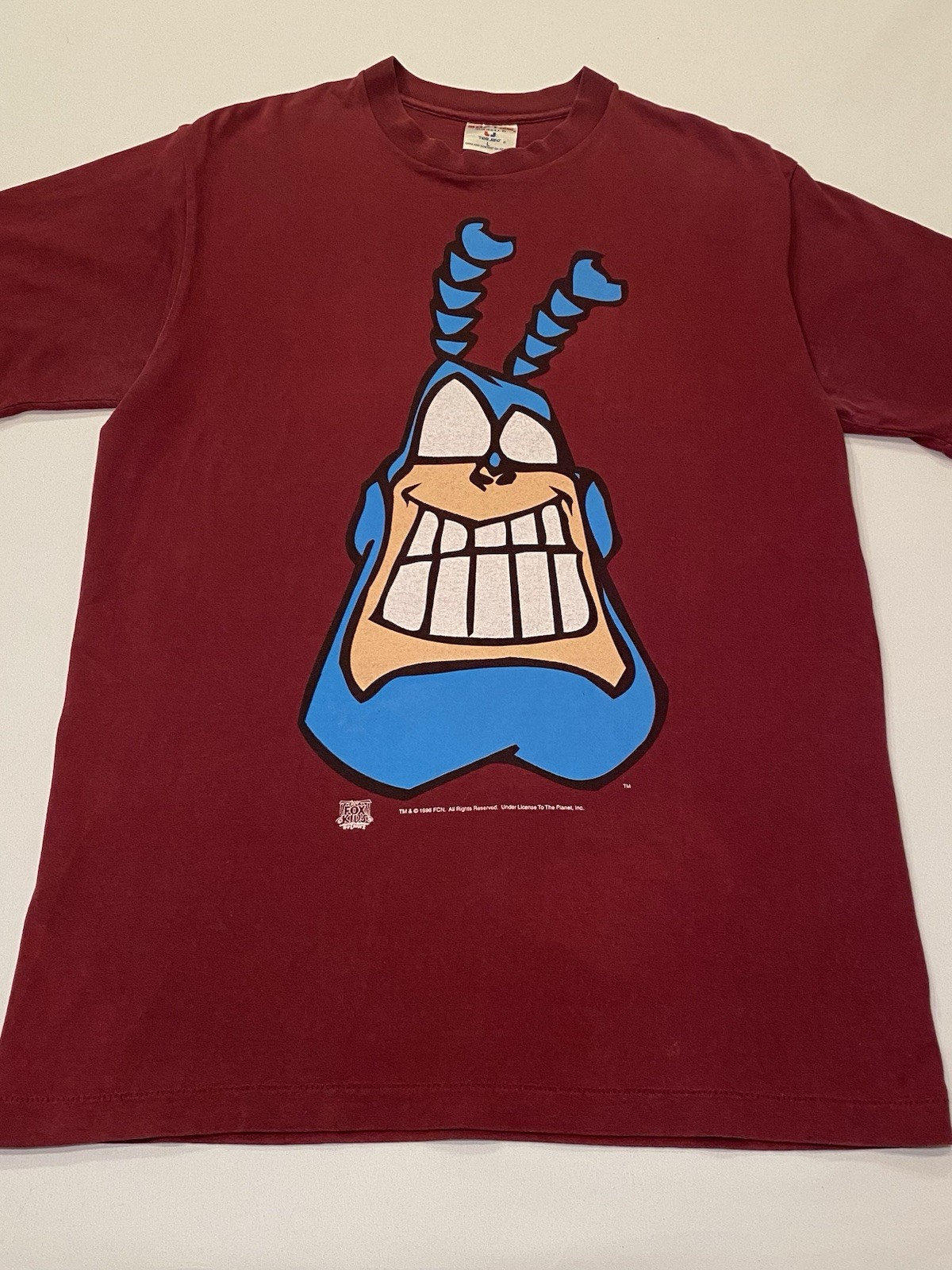 Vintage 1996 The Tick Big Face Red T Shirt Single Stitch Size Large gallery
