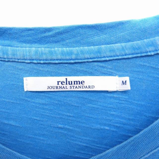 JOURNAL STANDARD relume Vneck Tshirt Cut and Sew Short Sleeve Pattern Cotton M gallery