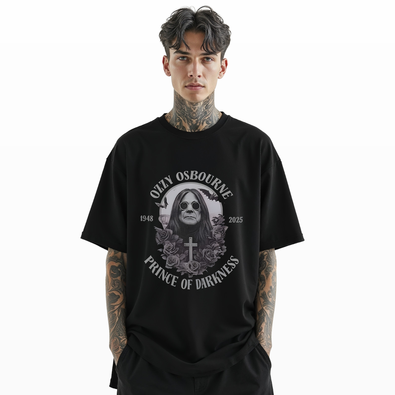Ozzy Osbourne Prince of Darkness T-Shirt – Vintage Rock Tribute Tee A244 gallery