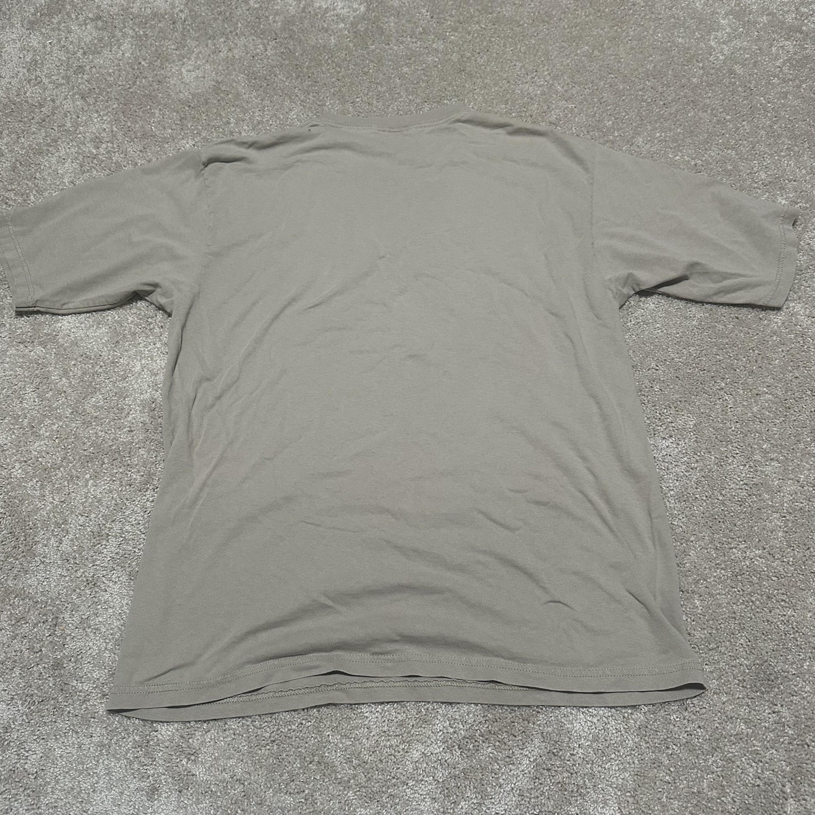Pocket Shirt Mens Medium Gray Solid Crewneck Short Sleeve Casual No Tag Tee gallery