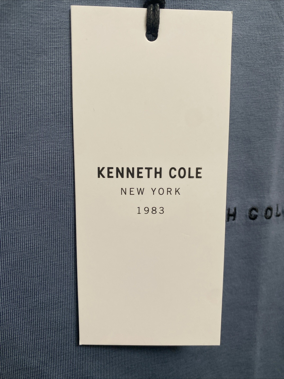 Kenneth Cole Men's Clear Sky Blue Medium T-Shirt Short Sleeve Small Logo gallery