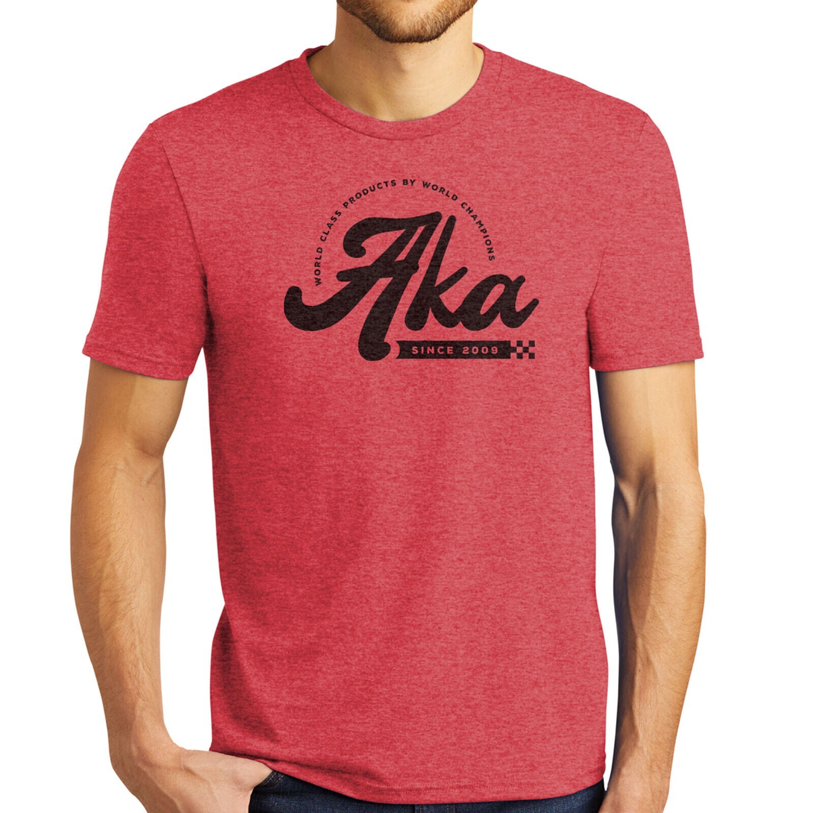 AKA Retro Tri-Blend Red T-Shirt, Small gallery