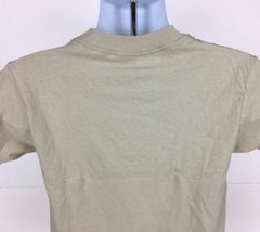 Vintage 90s CAC Shirt Mens Small Solid Tan Gray 100% Combed Cotton Blank USA