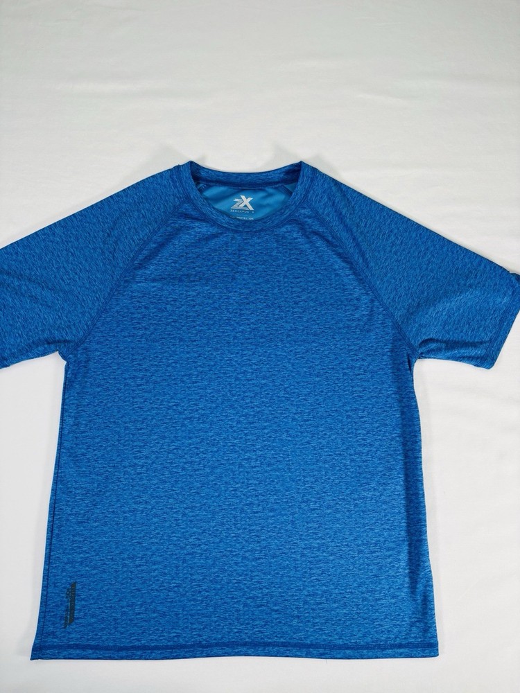 Zeroxposur Men Large Blue Heather Sun Protection UPF 50+ Performance T-Shirt
