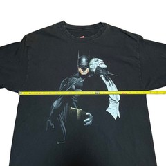 Batman Joker DC Comics Graphitti Hanes Mens L Black Graphic Cotton T-Shirt