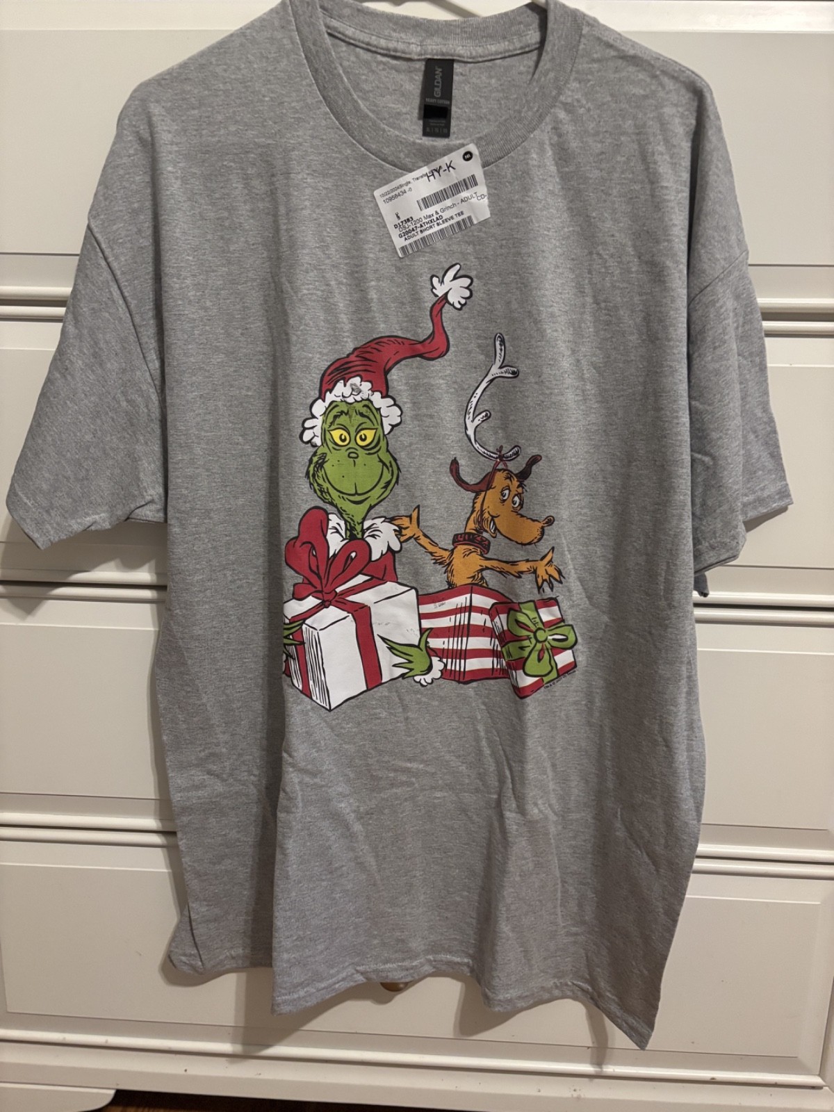 How The Grinch Stole Christmas Men's Gray - T-Shirt - Size XL- New gallery