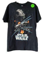 Star Wars Small (34/36) Glows In The Dark Men Black Colorful T-shirt