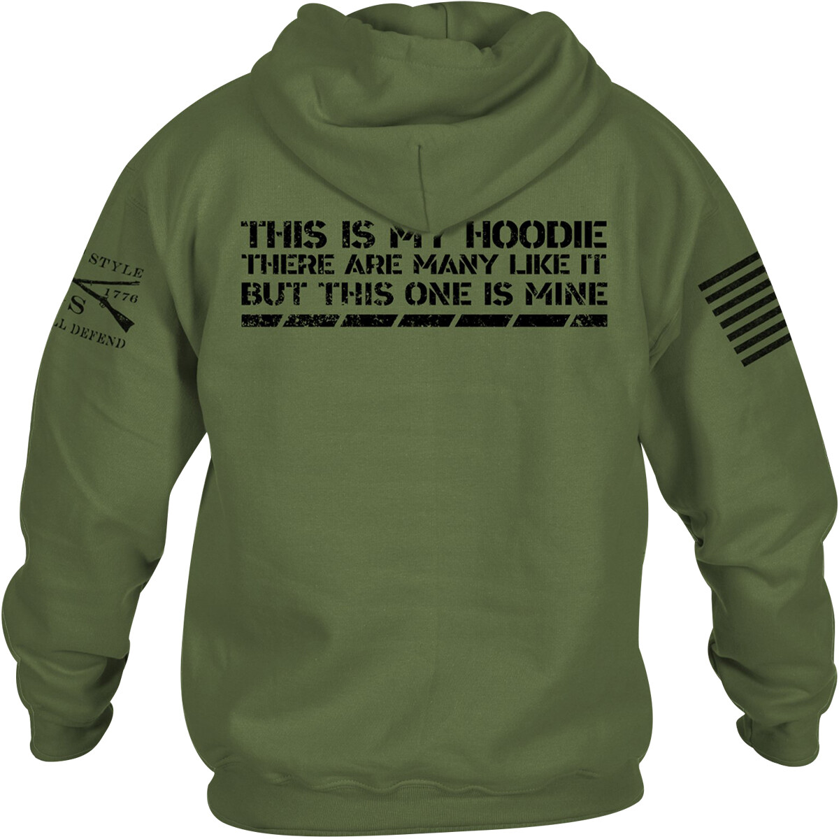 Grunt Style This Is My Hoodie Pullover Hoodie - Military Green gallery