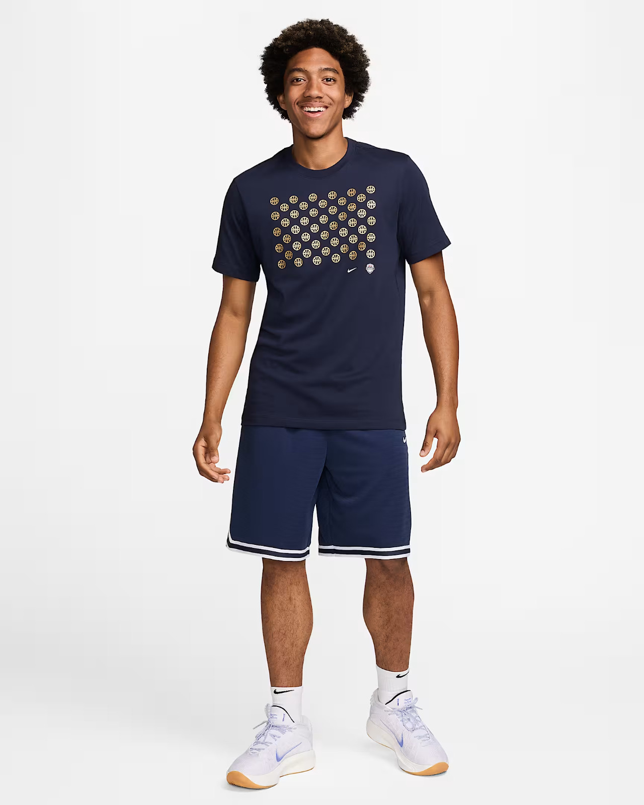Nike USA Men's Basketball T-Shirts FQ3631-451 Obsidian US Size XS-3XL New gallery